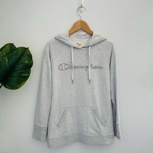 CHAMPION | Grey Hoodie Size Small